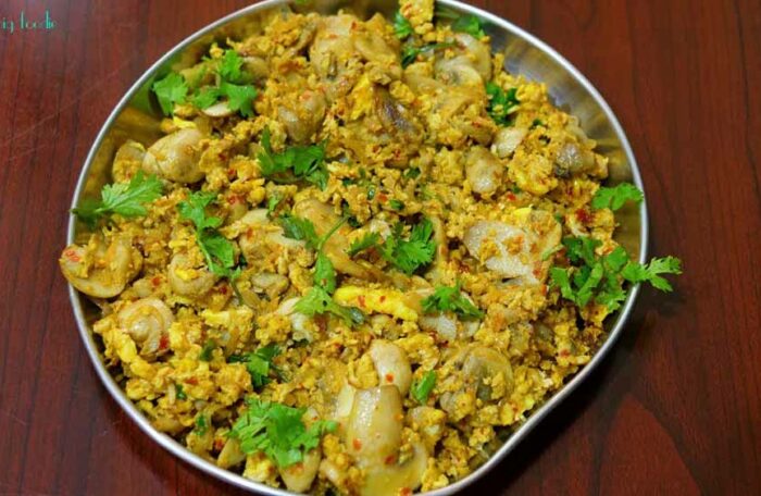 MUSHROOM BHURJI