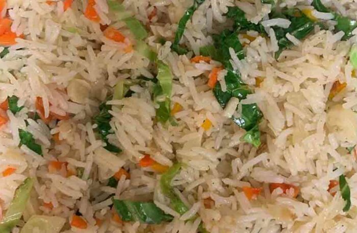 VEG. FRIED RICE (INDIAN STYLE)